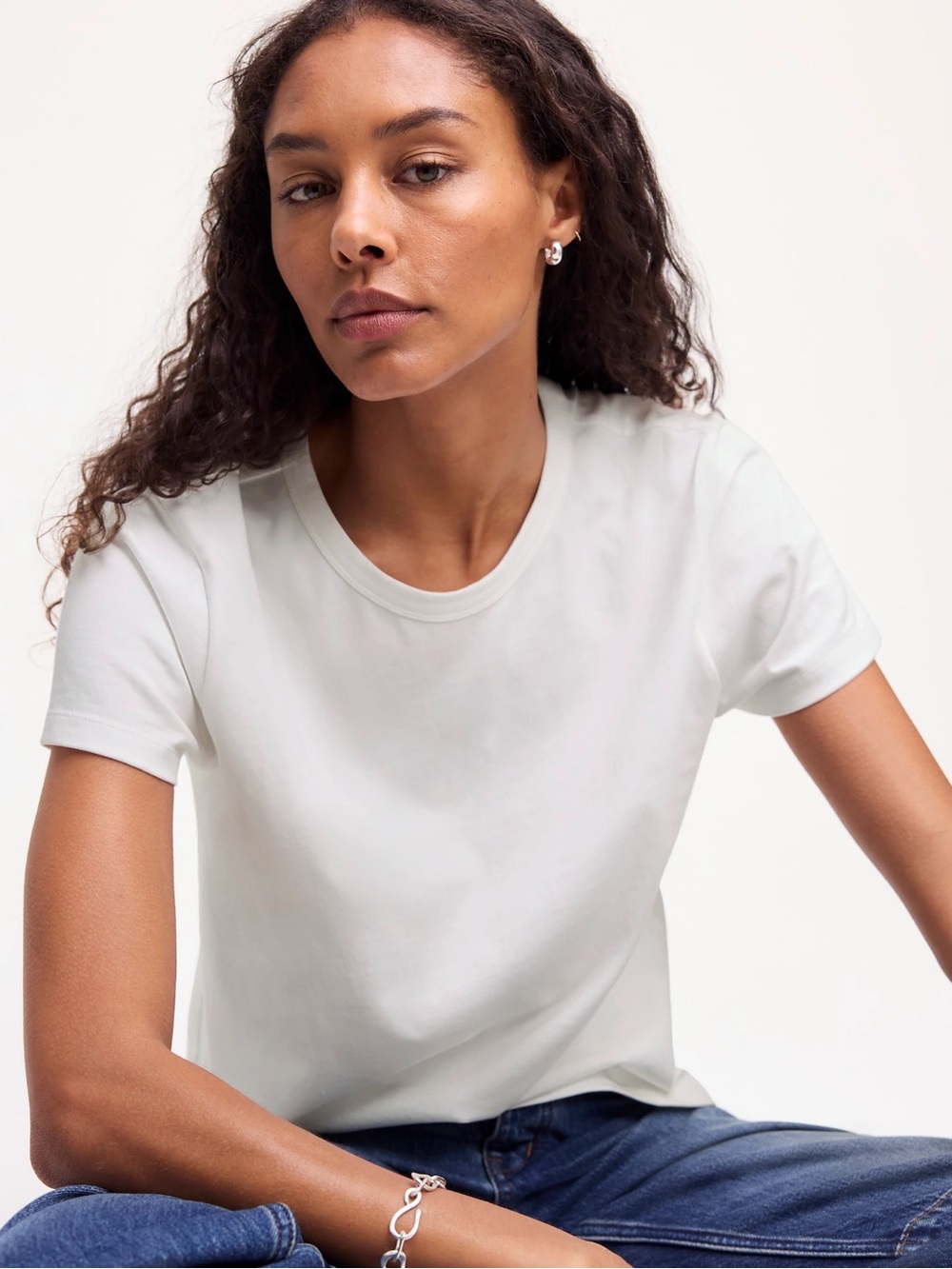 Madewell The Perfect Crewneck Tee in Allday Jersey XXL - Picture 5 of 9